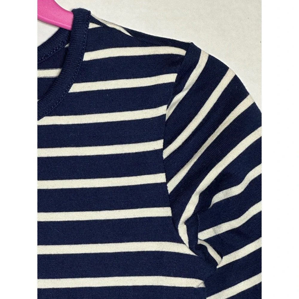 Hanna Andersson Kids Long Sleeve Striped Christmas Dress Size 5 Tunic
